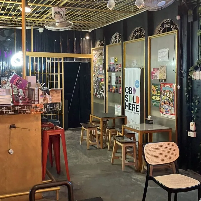 The interior of Stash BKK Chinatown above Yaowarat before the location closed