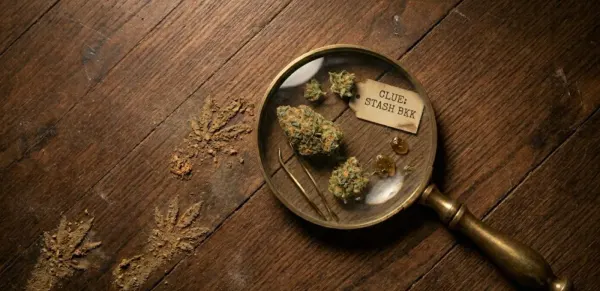 Cannabis bud in glass jar — Thailand cannabis legal status 2026 controlled herb framework