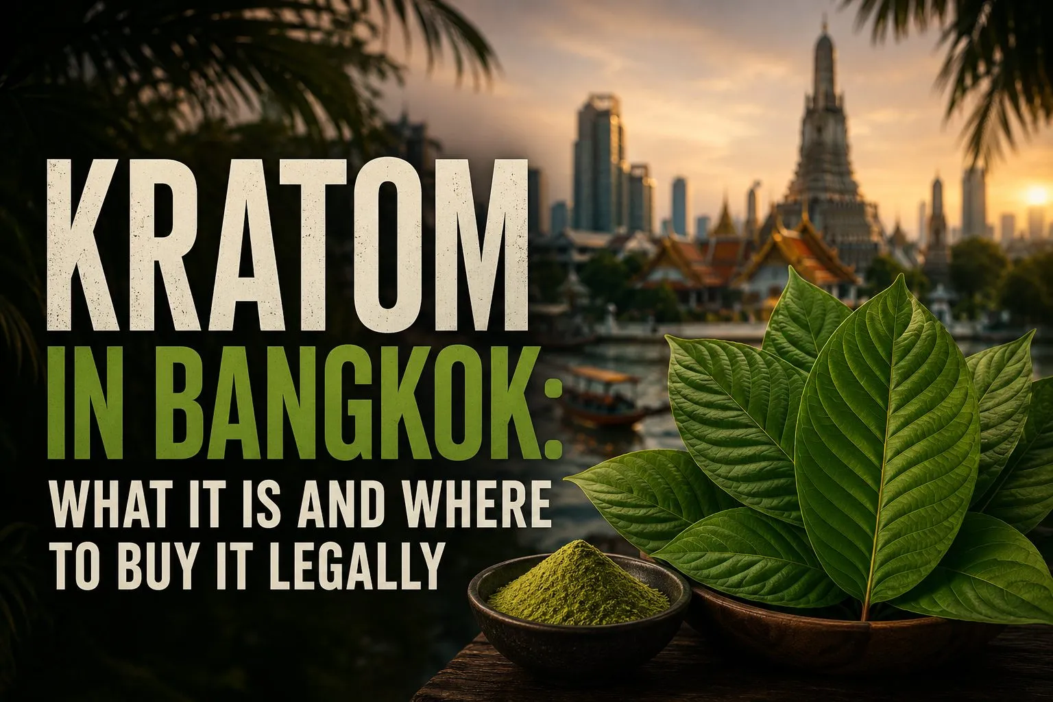 Kratom in Bangkok — where to buy legal kratom powder strains at a licensed Bangkok shop
